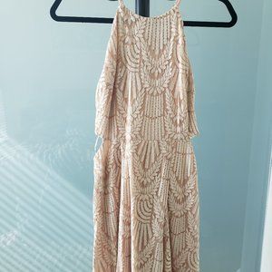 Lulus cream cutout mini dress